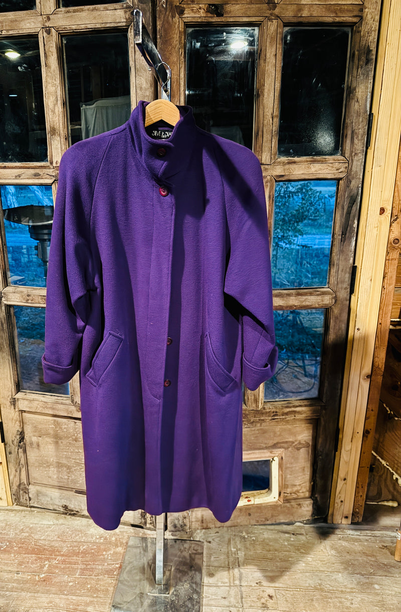 Purple Wool Coat